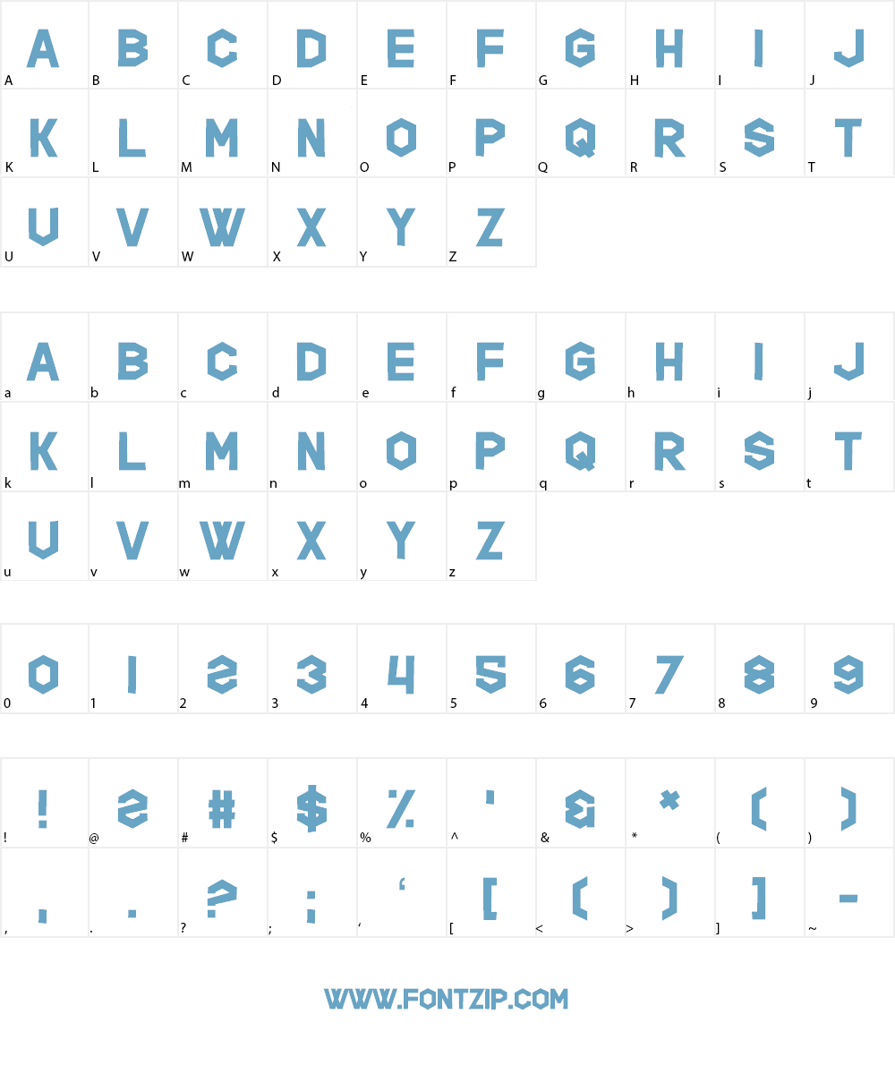 Hippopotamus Apocalypse Font Character